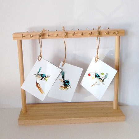 Blue Wren Christmas Tags - Set of 3 designs
