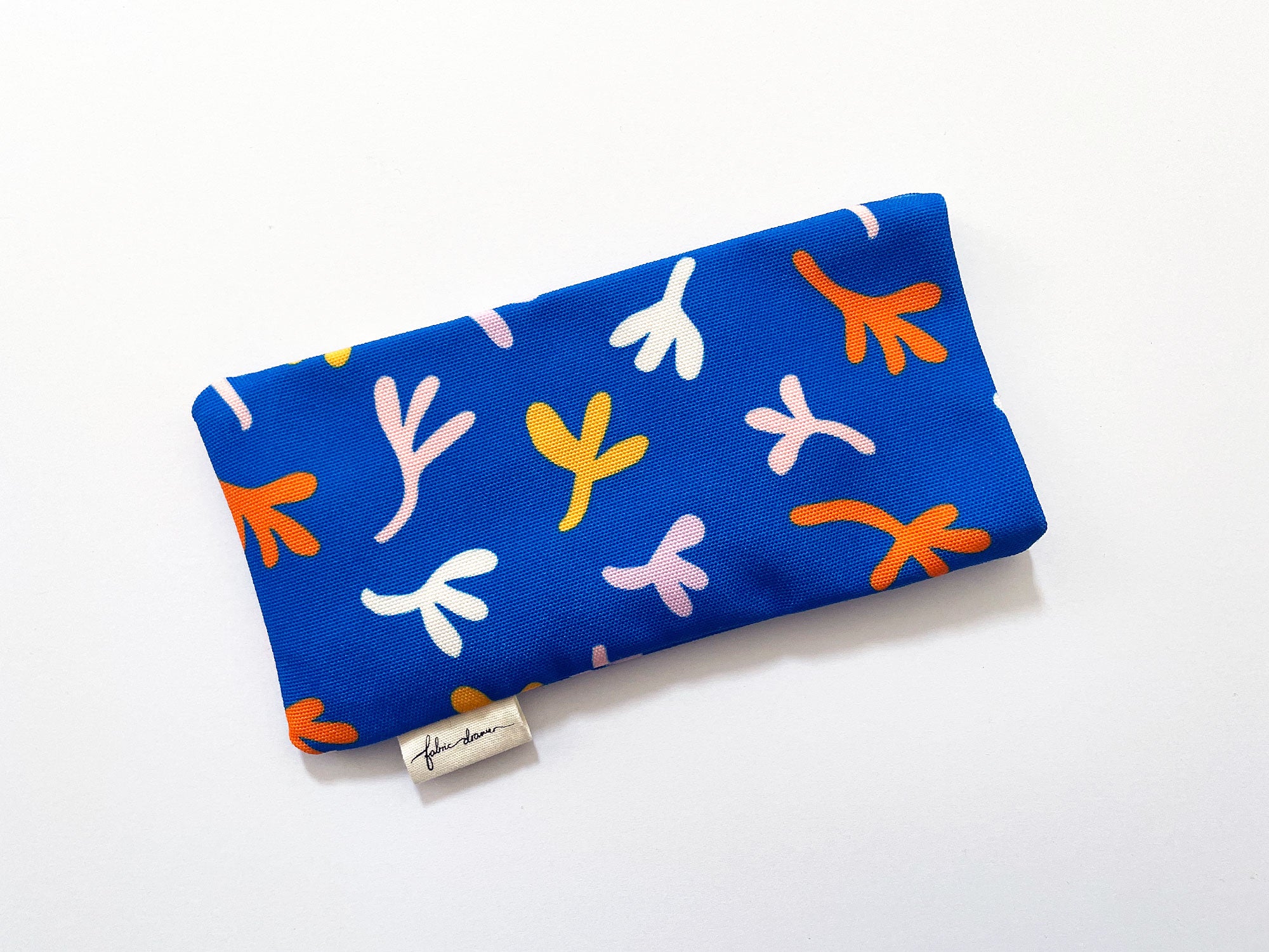 Fabric Glasses, Sunglasses Case, Handmade Pouch - Blue