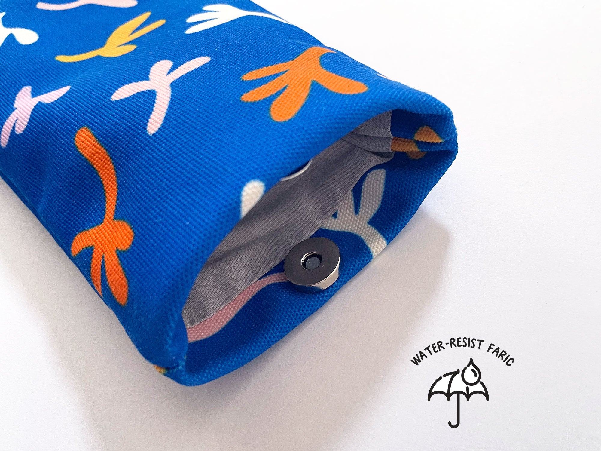 Fabric Glasses, Sunglasses Case, Handmade Pouch - Blue