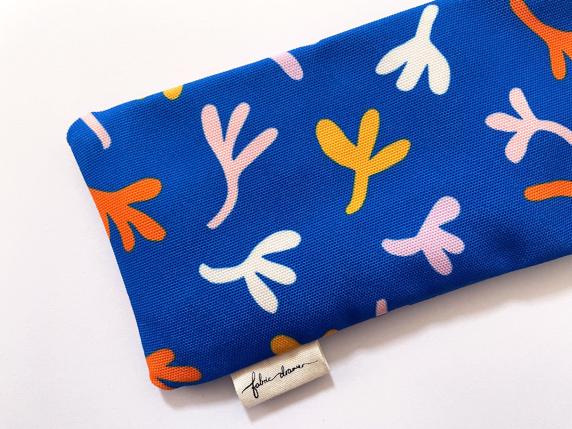 Fabric Glasses, Sunglasses Case, Handmade Pouch - Blue