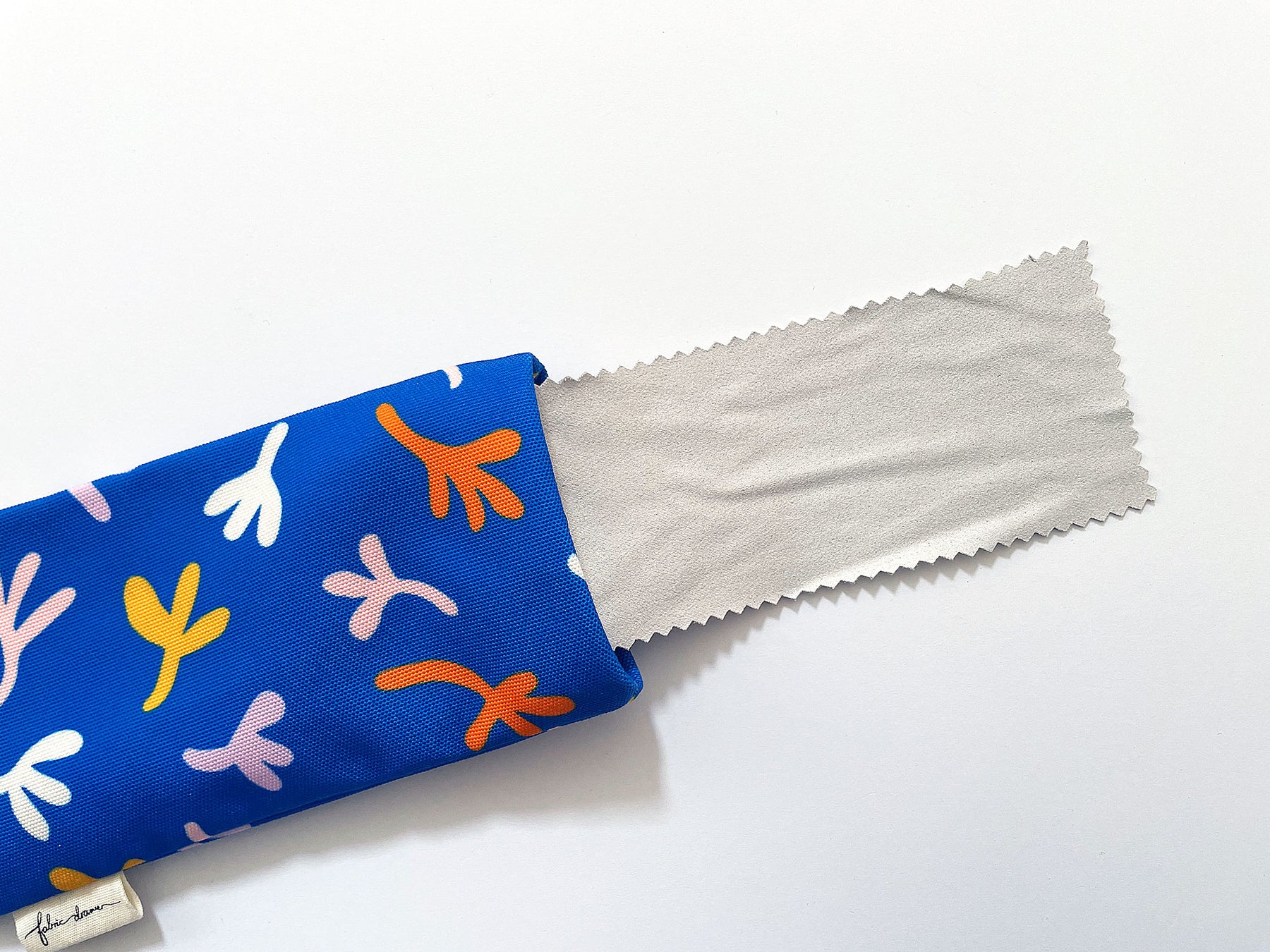 Fabric Glasses, Sunglasses Case, Handmade Pouch - Blue