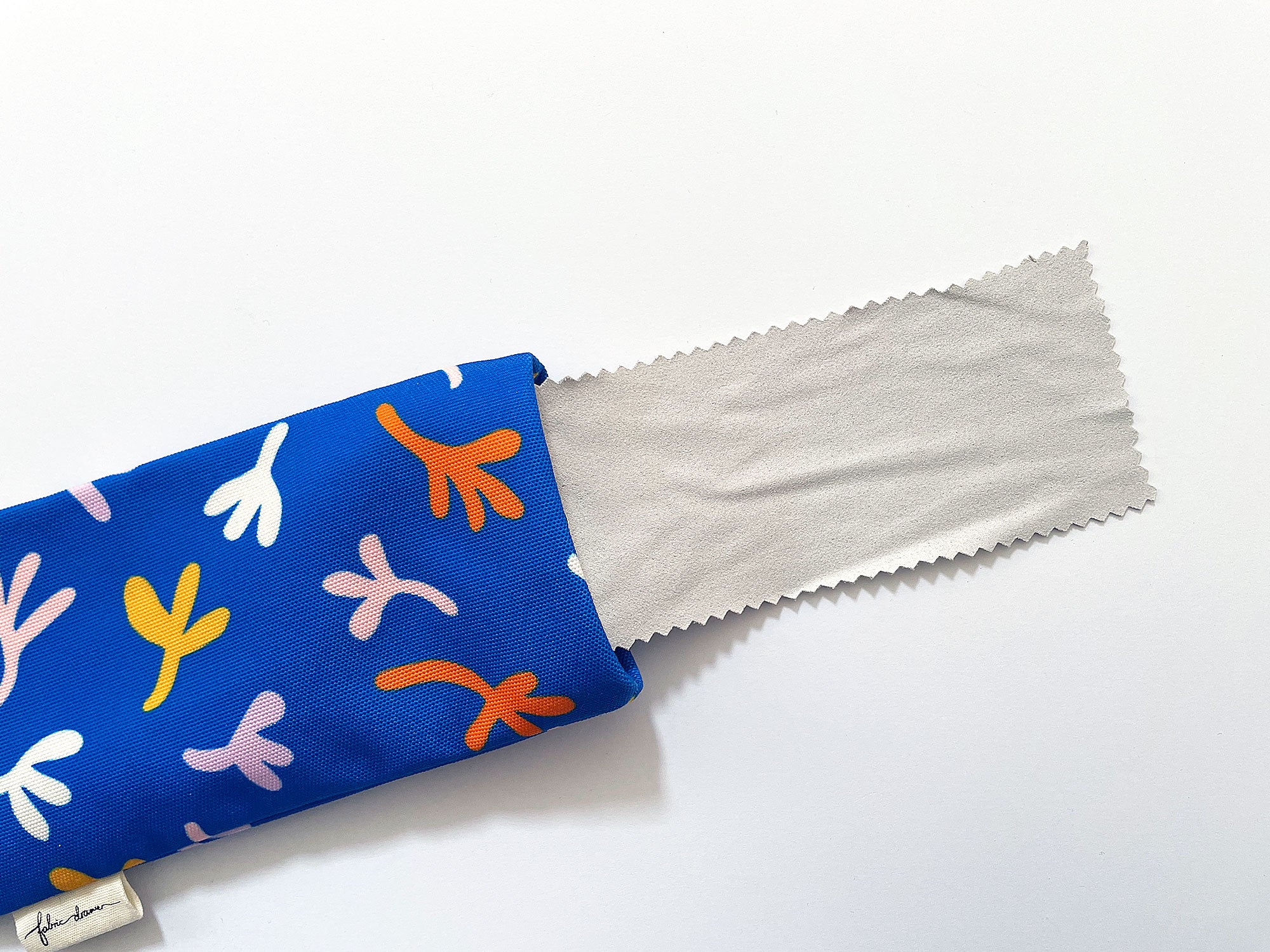 Fabric Glasses, Sunglasses Case, Handmade Pouch - Blue