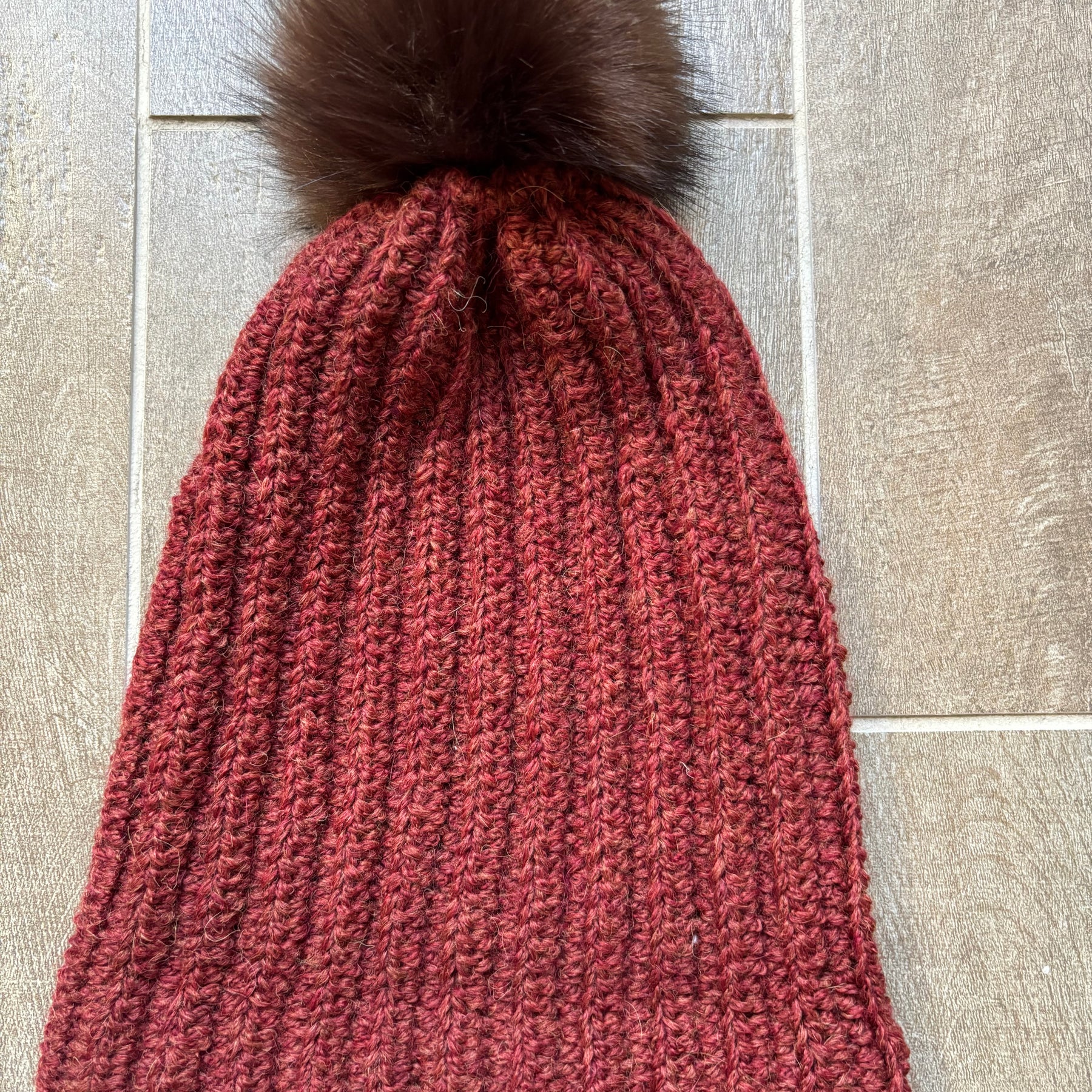 Hand Crocheted Beanie | Shades of Autumn | With Pom Pom
