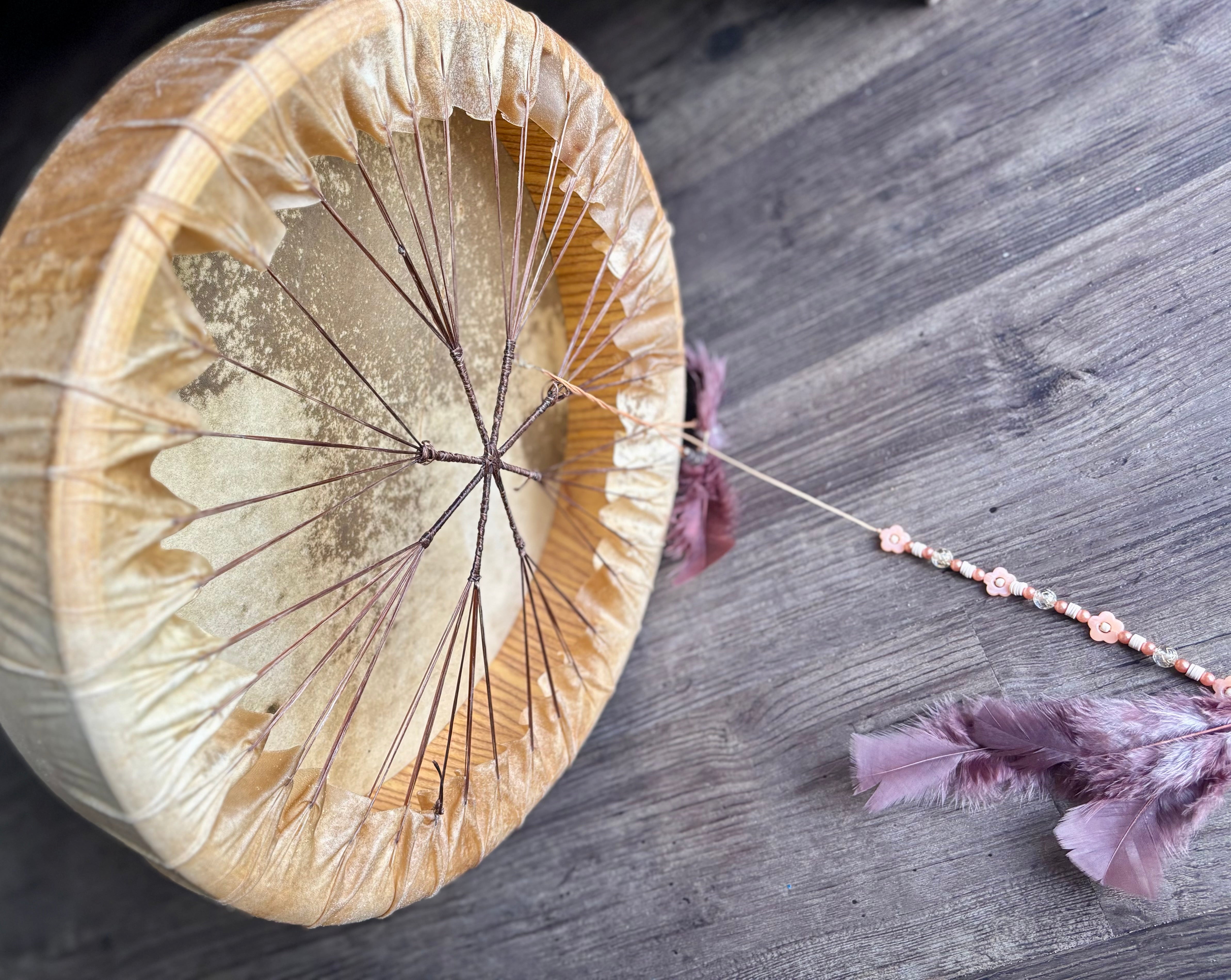 Handmade Kangaroo Shamanic Drum – 16