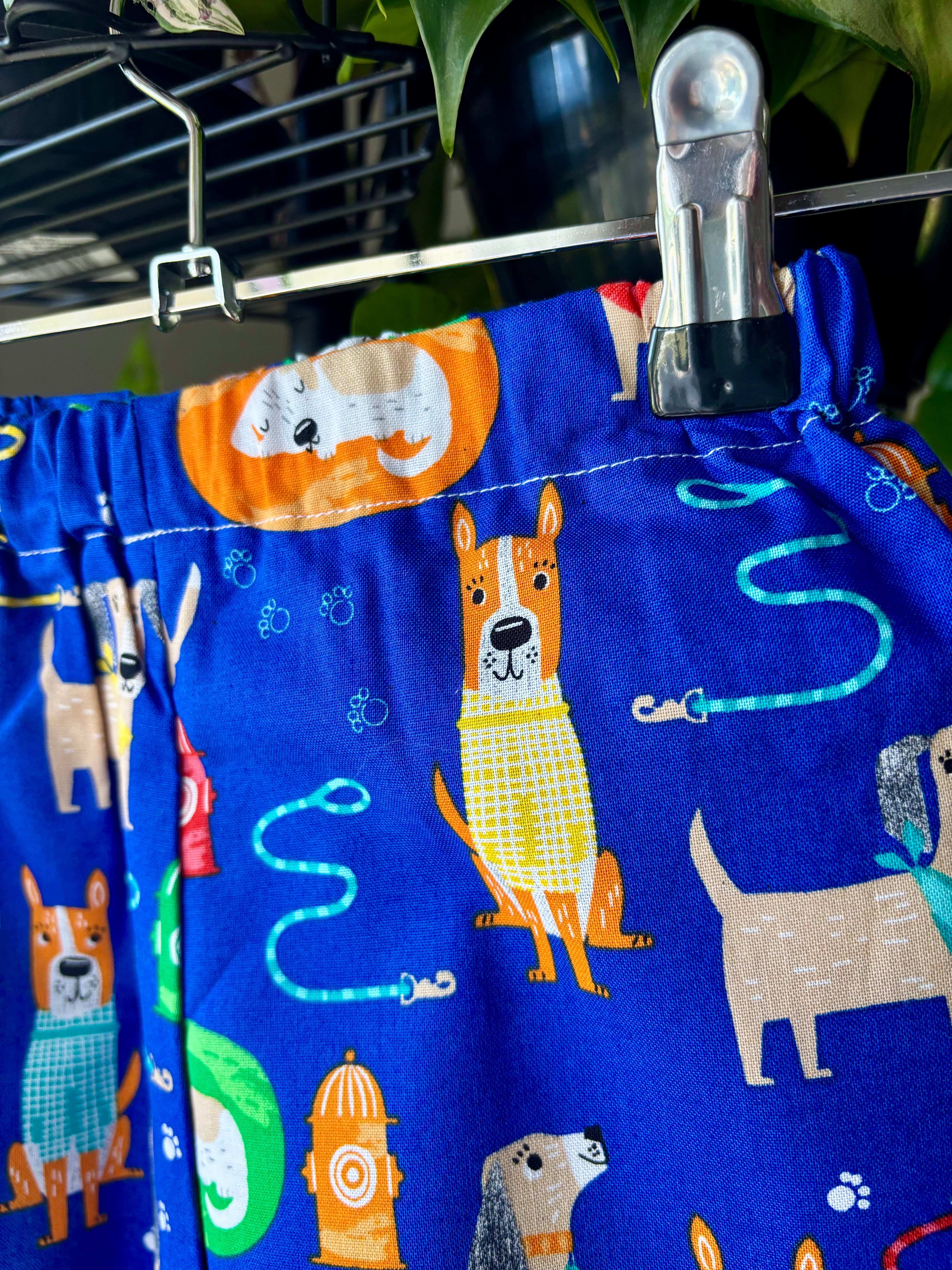 Shorts – Size 3 (Dark Blue with Doggies)