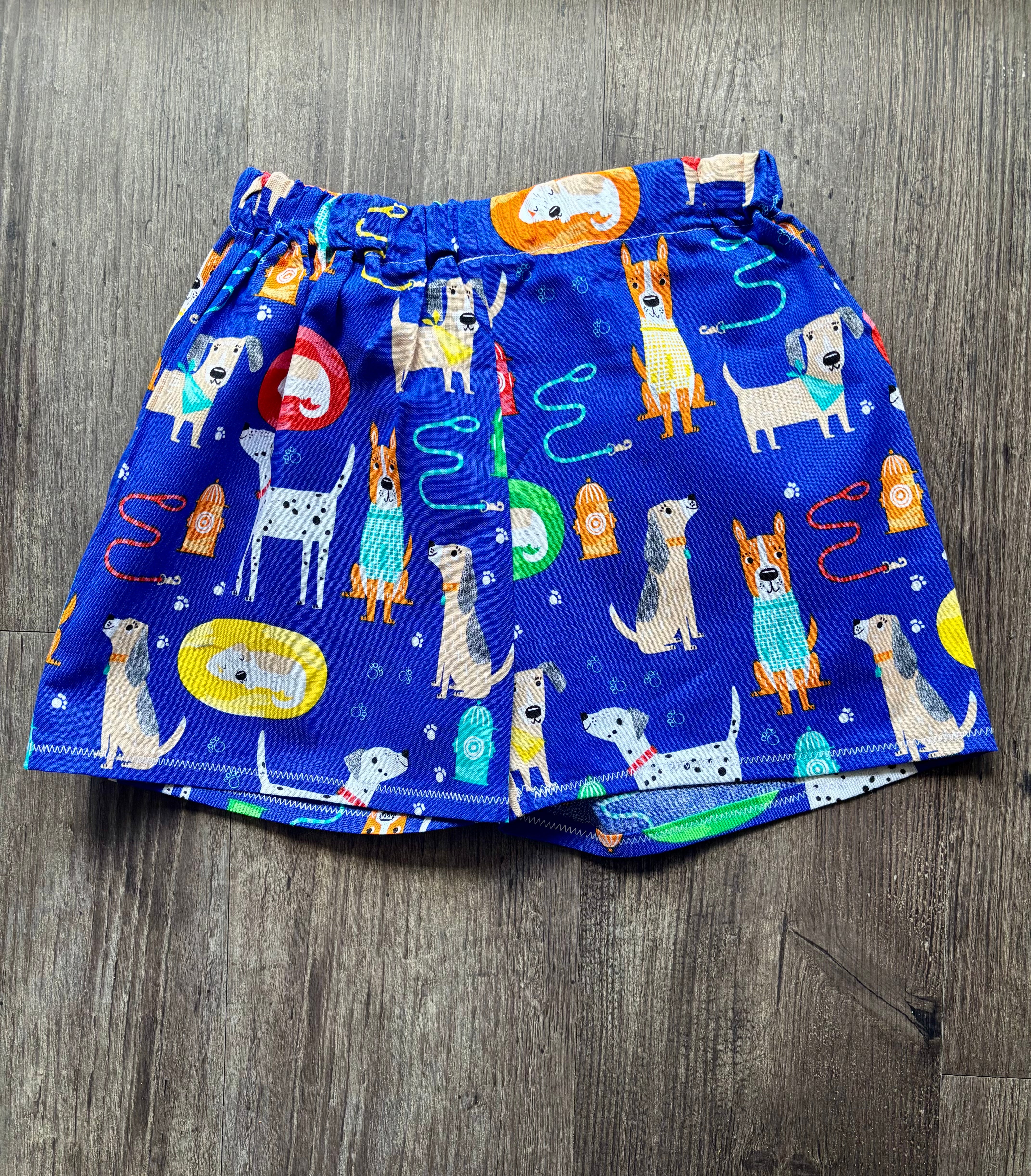 Shorts – Size 3 (Dark Blue with Doggies)