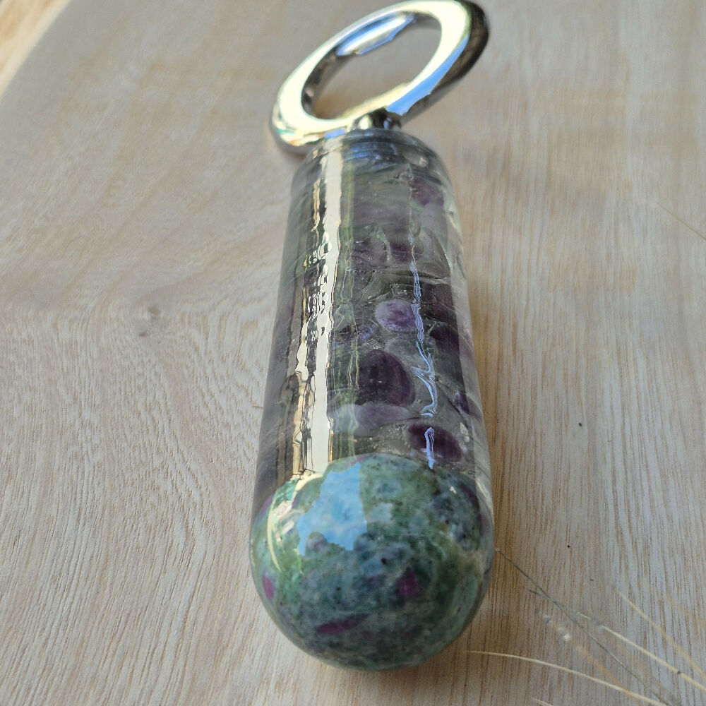 Ruby and fluorite bottle opener (2)