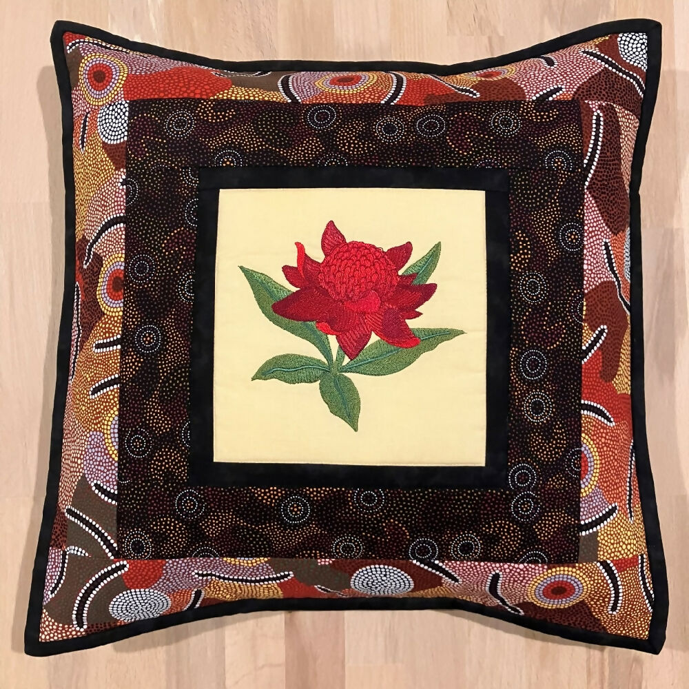 cushion-cover-handmade-Australian-native-waratah_8