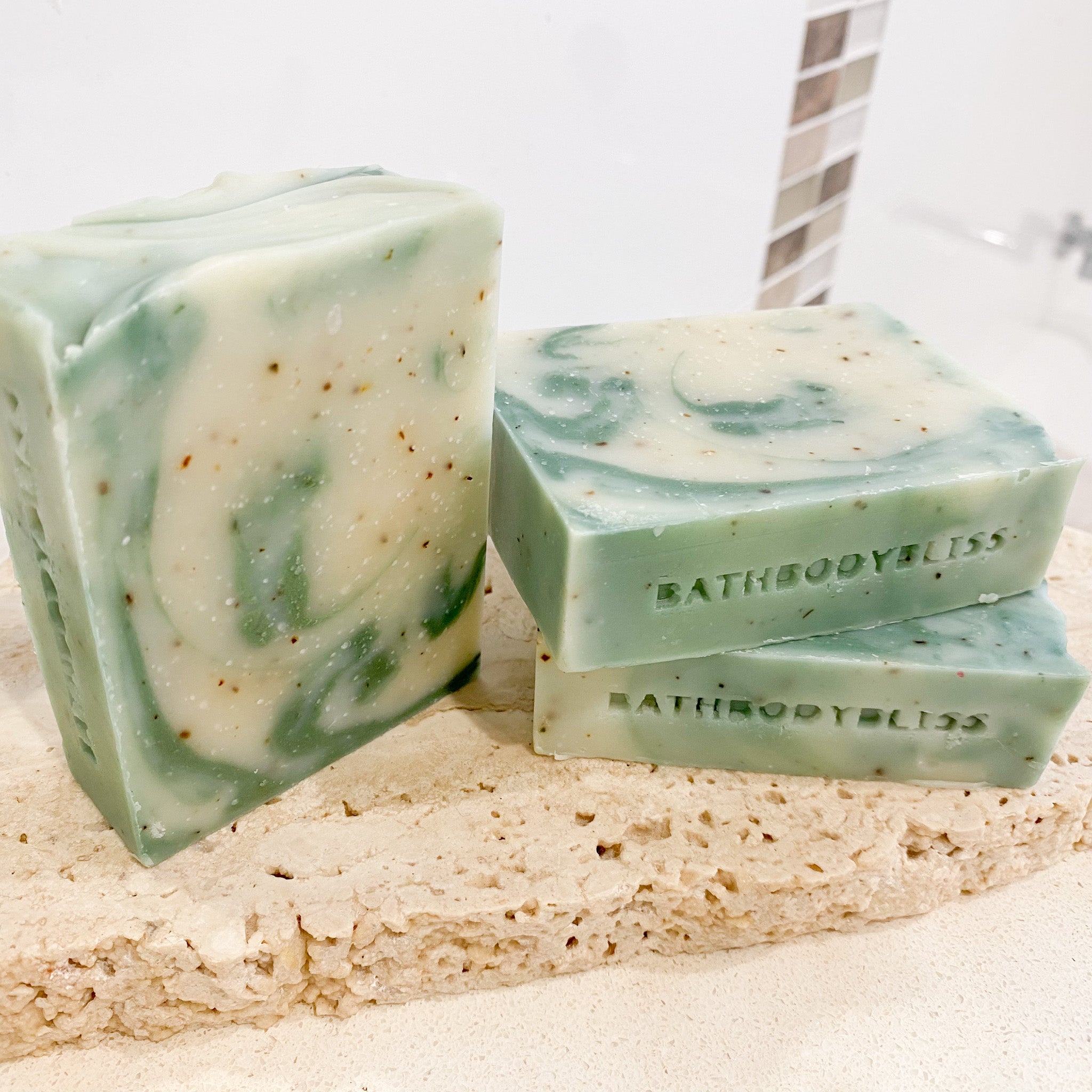 Green Tea & Mint - Handmade Vegan Essential Oil Soap