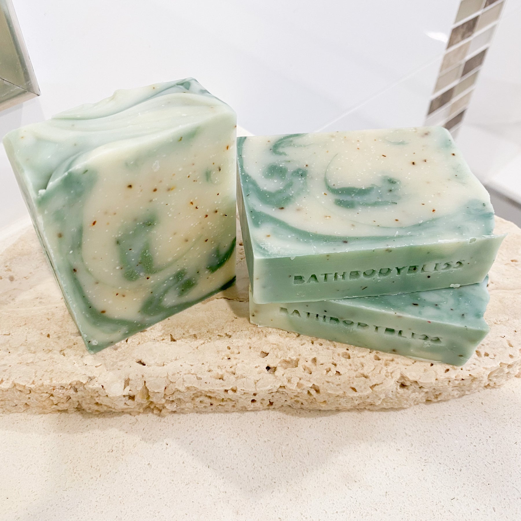 Green Tea & Mint - Handmade Vegan Essential Oil Soap