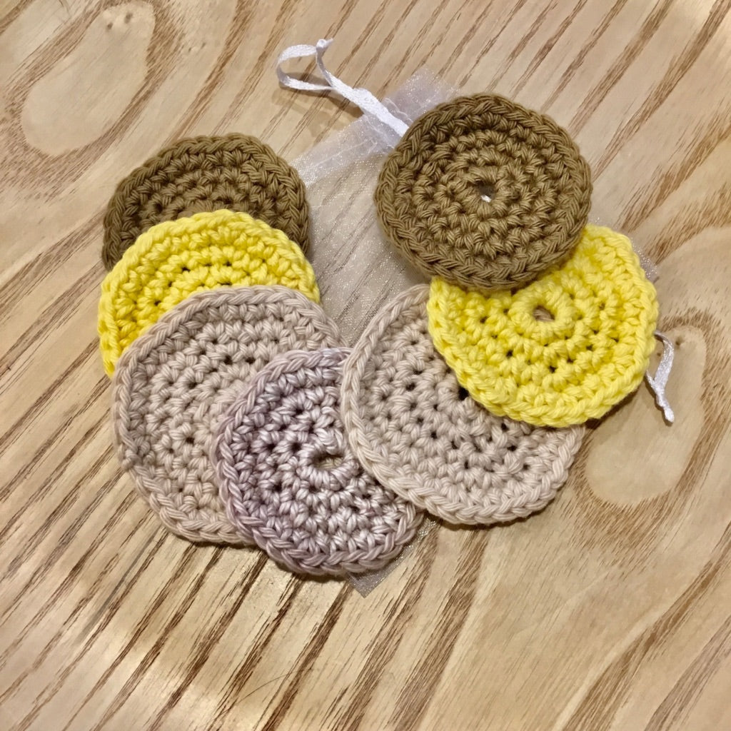 Crocheted Eco-Friendly Bathroom Collection -  Face Wipes (Pack of 7)