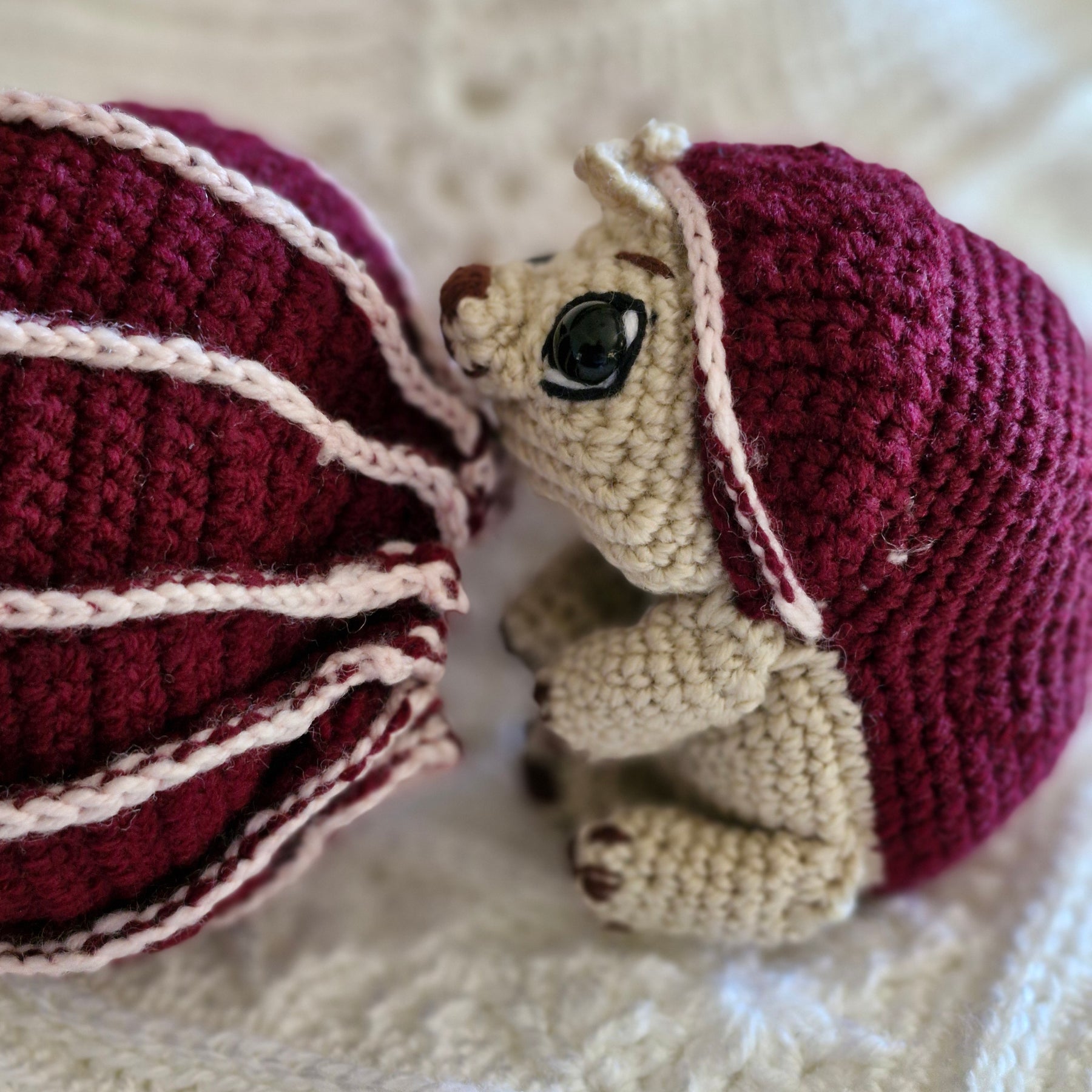 Super Cute TUK TUK Armadillo Crochet Toy