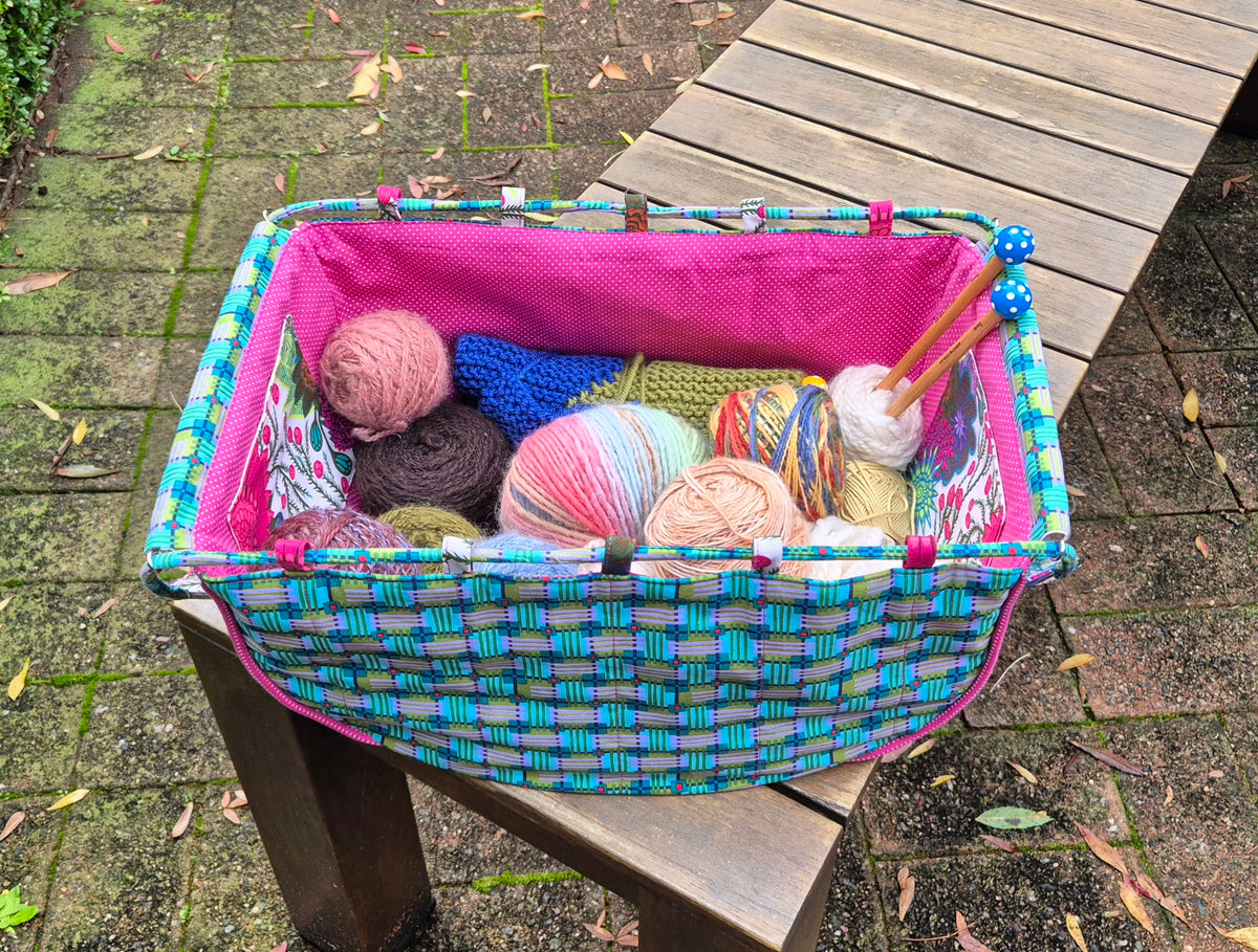 Large Knitting Project Bag – Convertible Shoulder Bag