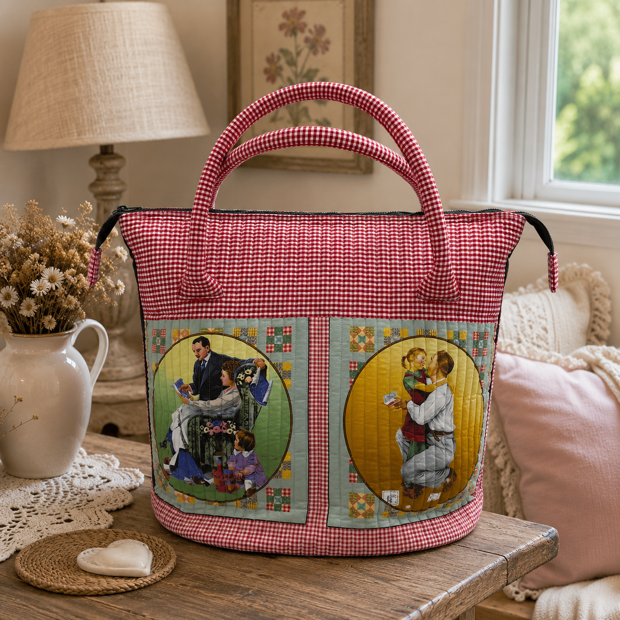 "A"- The Nostalgia Travel Bag - 42 cm x 50cm
