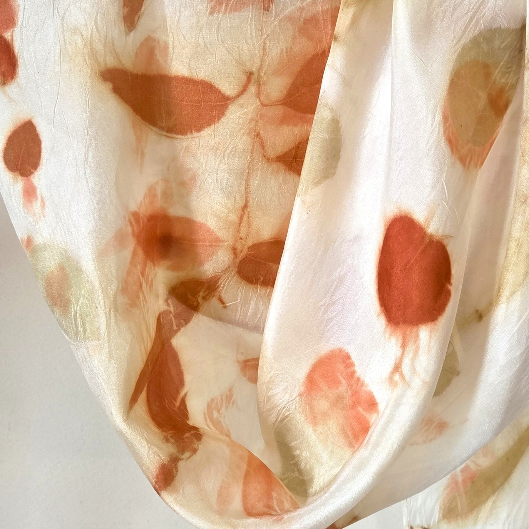 The Amira - Pure Silk Ecoprint Scarf