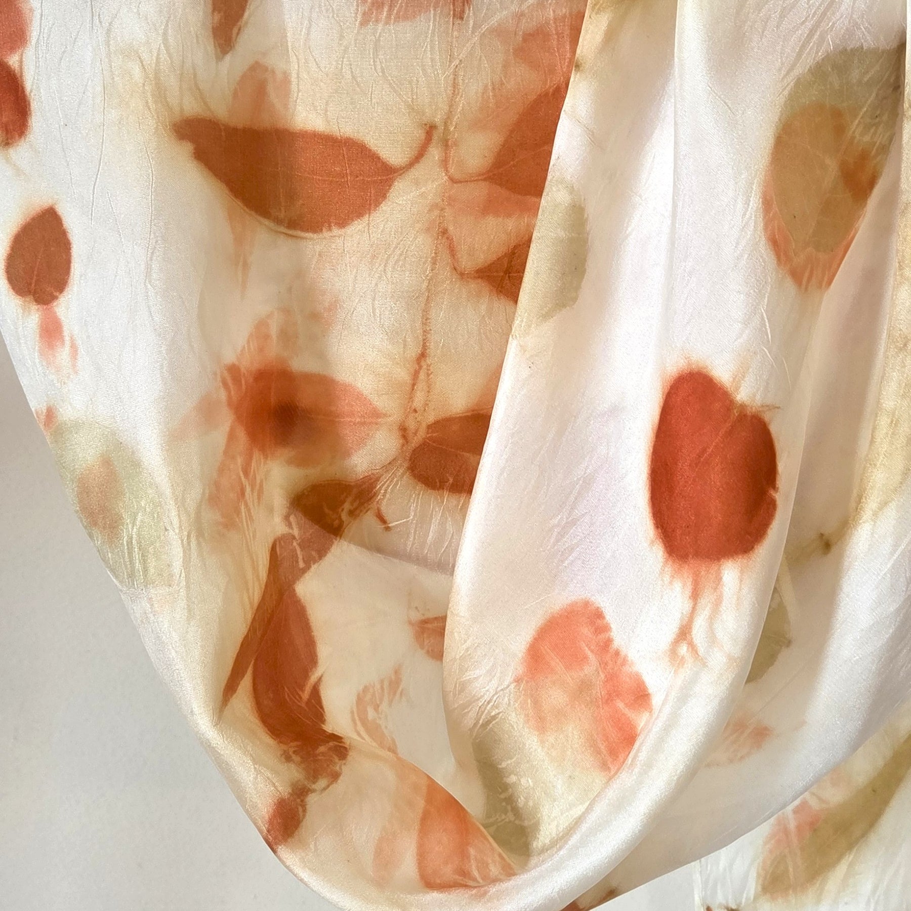 The Amira - Pure Silk Ecoprint Scarf