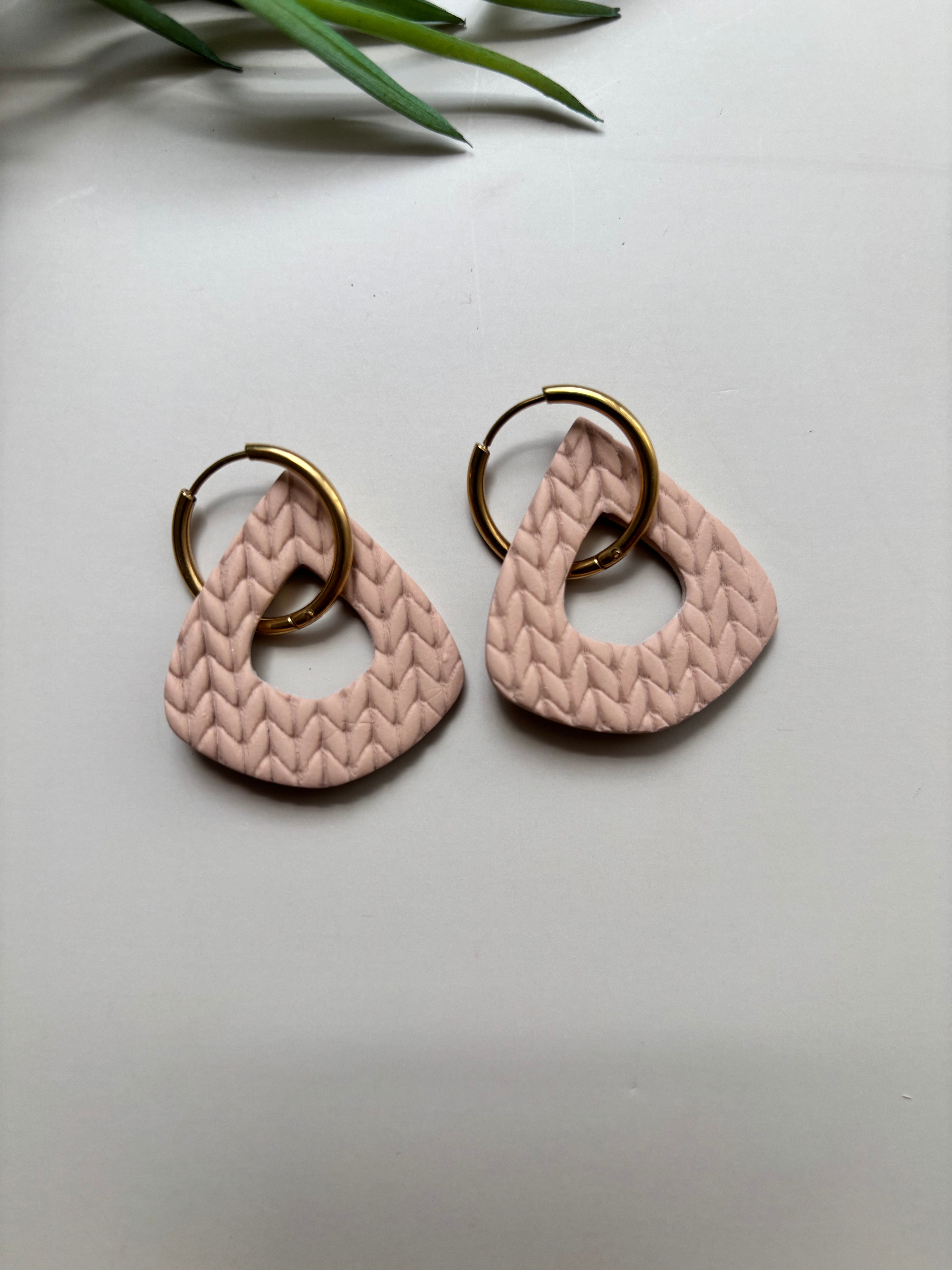 Hoops & Drops – Soft Neutrals | Interchangeable Clay Earrings