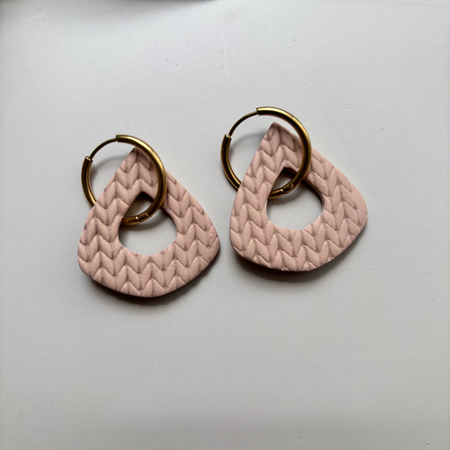 Hoops & Drops – Soft Neutrals | Interchangeable Clay Earrings