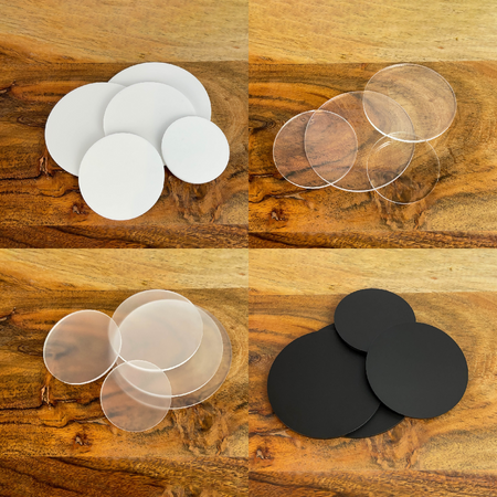Acrylic Blank Circles | For Crafting, Sublimation, Earring Making and Art