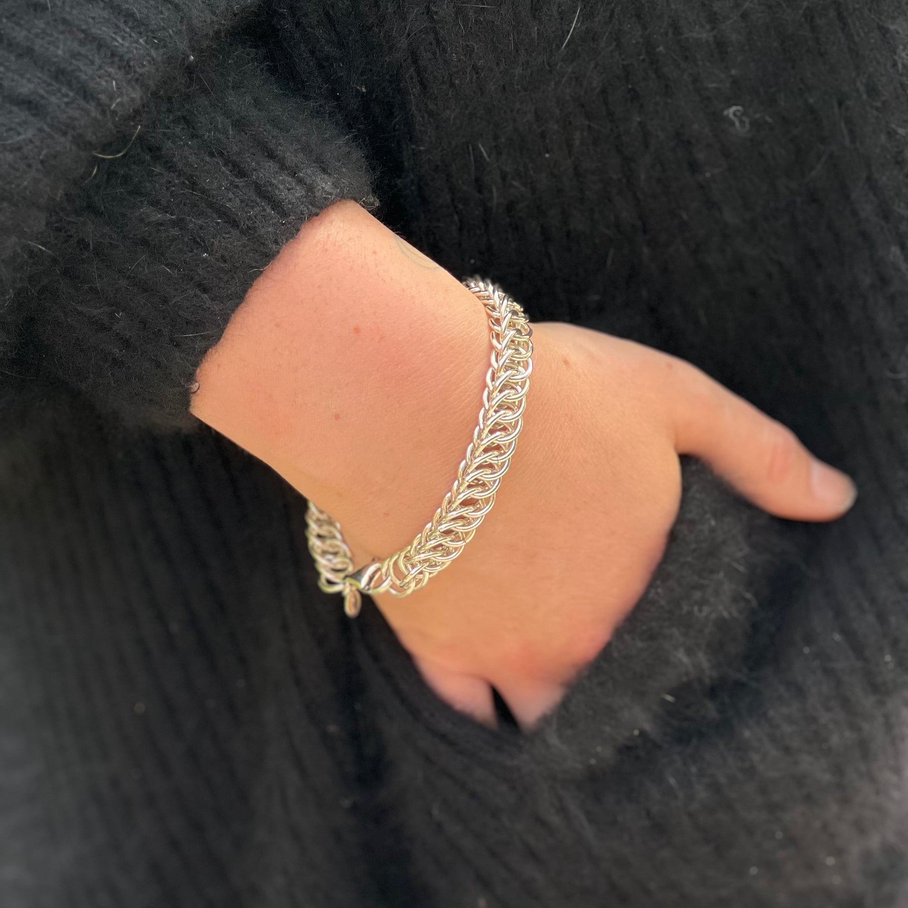 Sterling Silver Bracelet - "Serpent" design