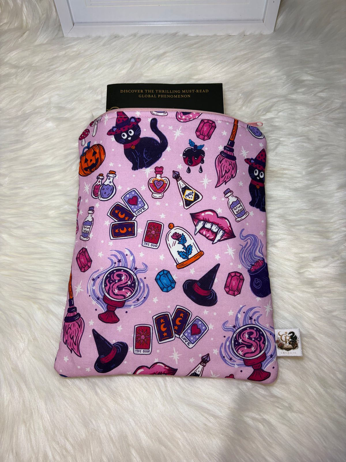Book Sleeve with Zipper | 🔮 Pink Potion Party