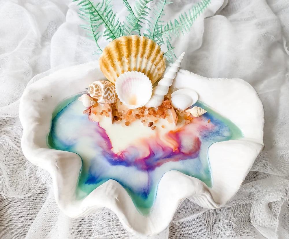 Oceans of Love Seashell Candle