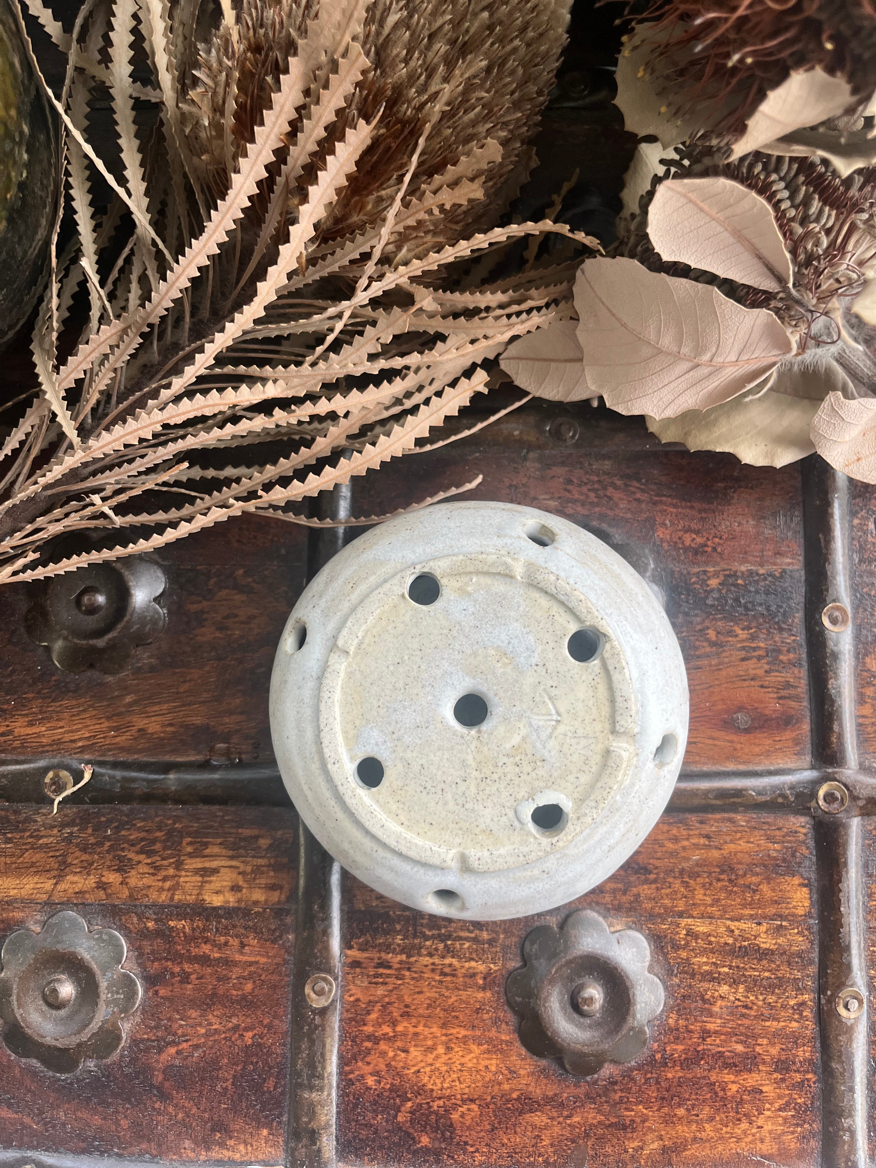 White Ceramic Berry Bowl with Base Plate