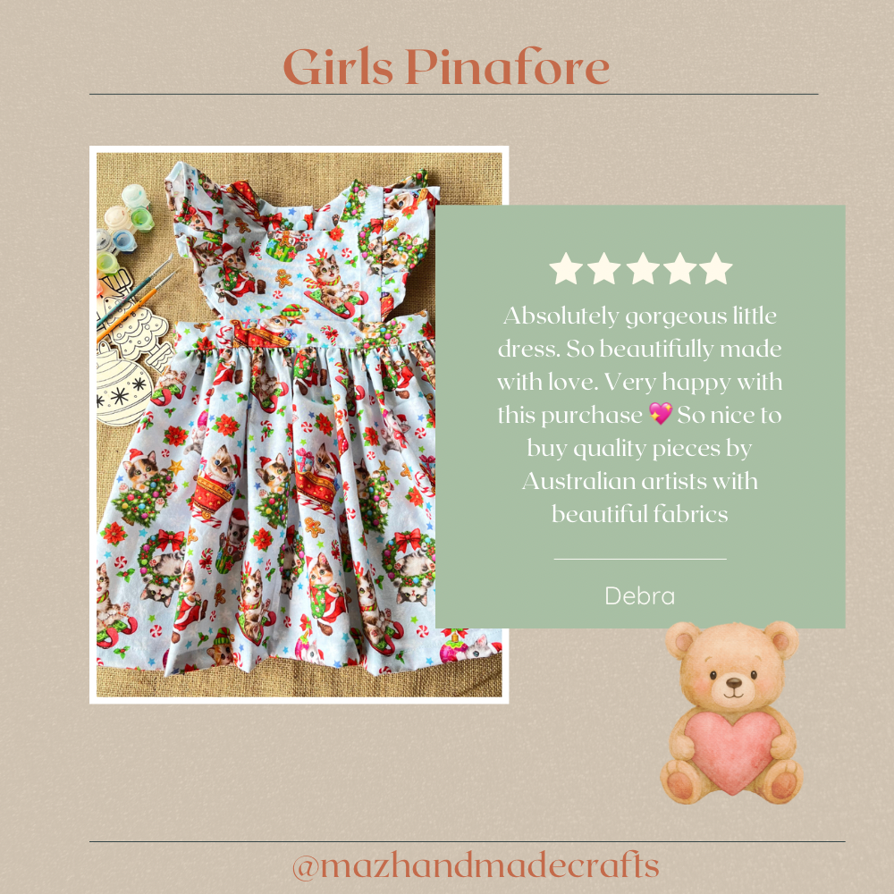 PRE-ORDER | baby/toddler pinafores in various prints
