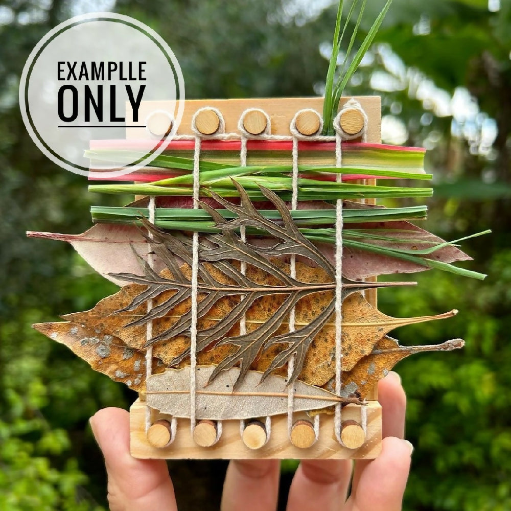 Mini Nature Weaving Kit, DIY nature craft for all ages