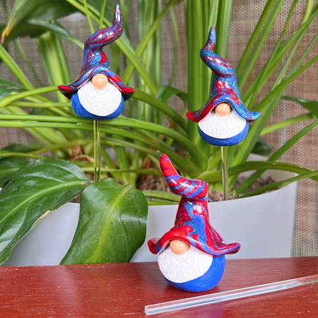 Whimsical gnome trio - Fizzy, Gribble & Dimp