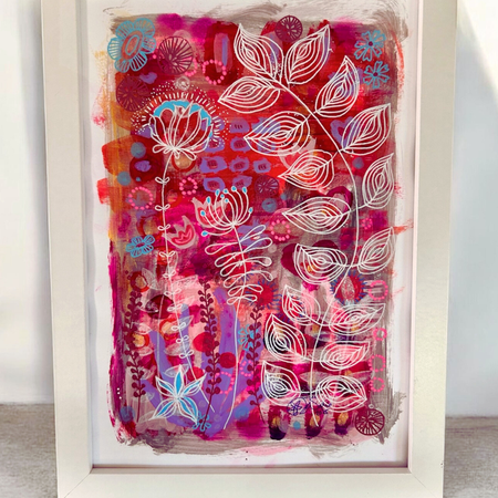Original Hand Painted Art: The Dawn Blooming