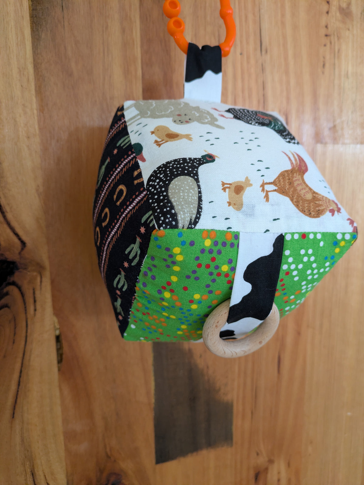 Western Farm Animal Soft Baby Cube