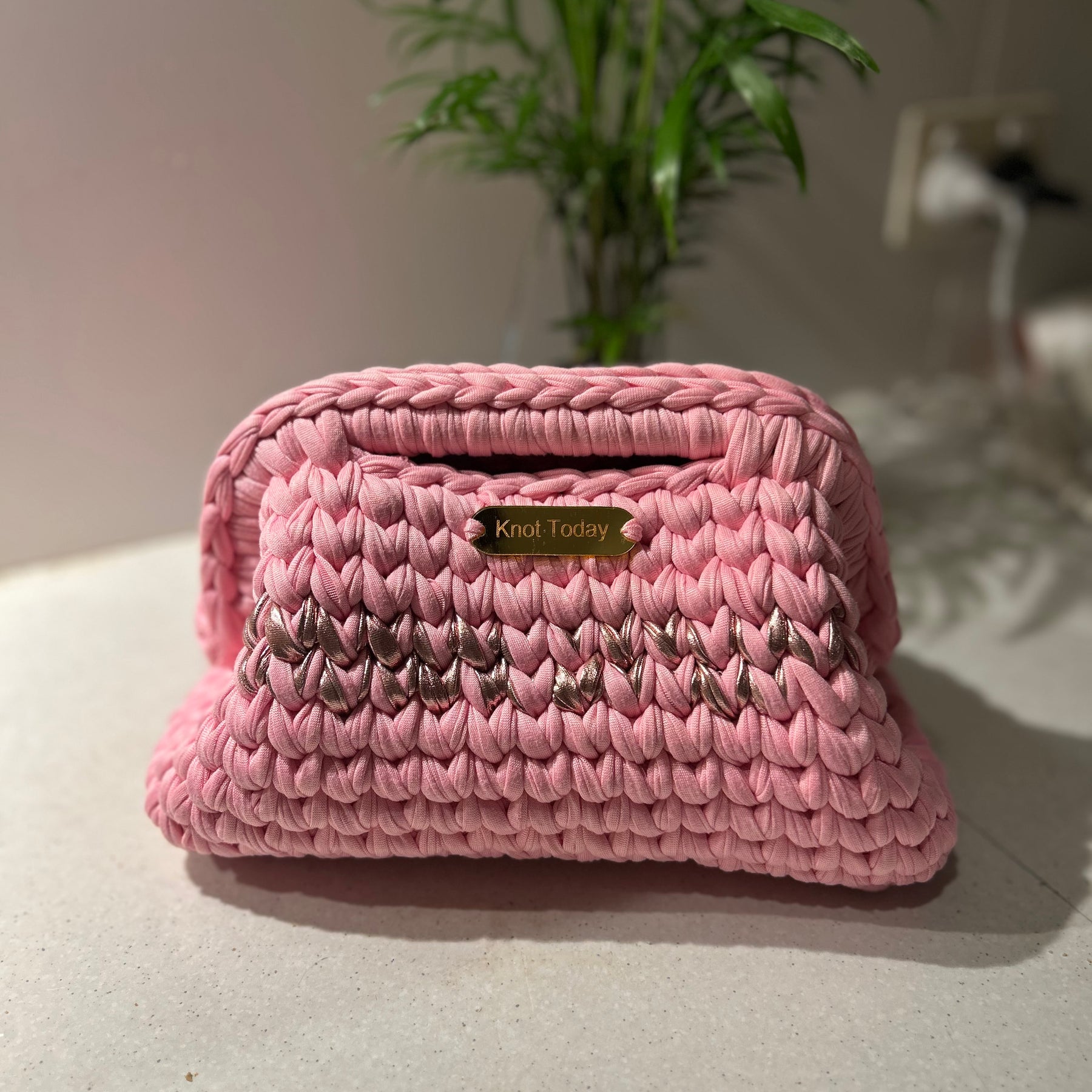 Rose clutch bag