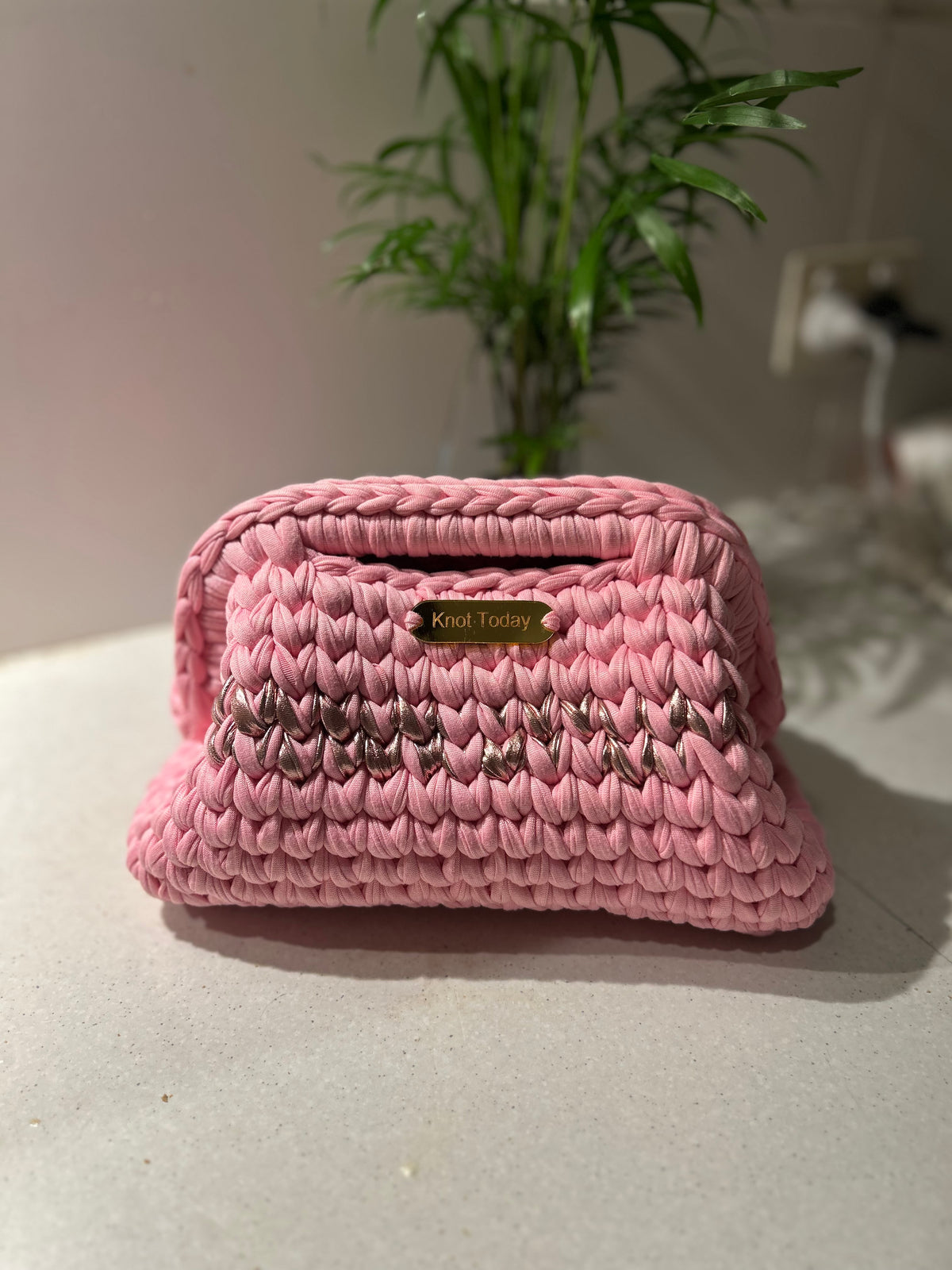 Rose clutch bag