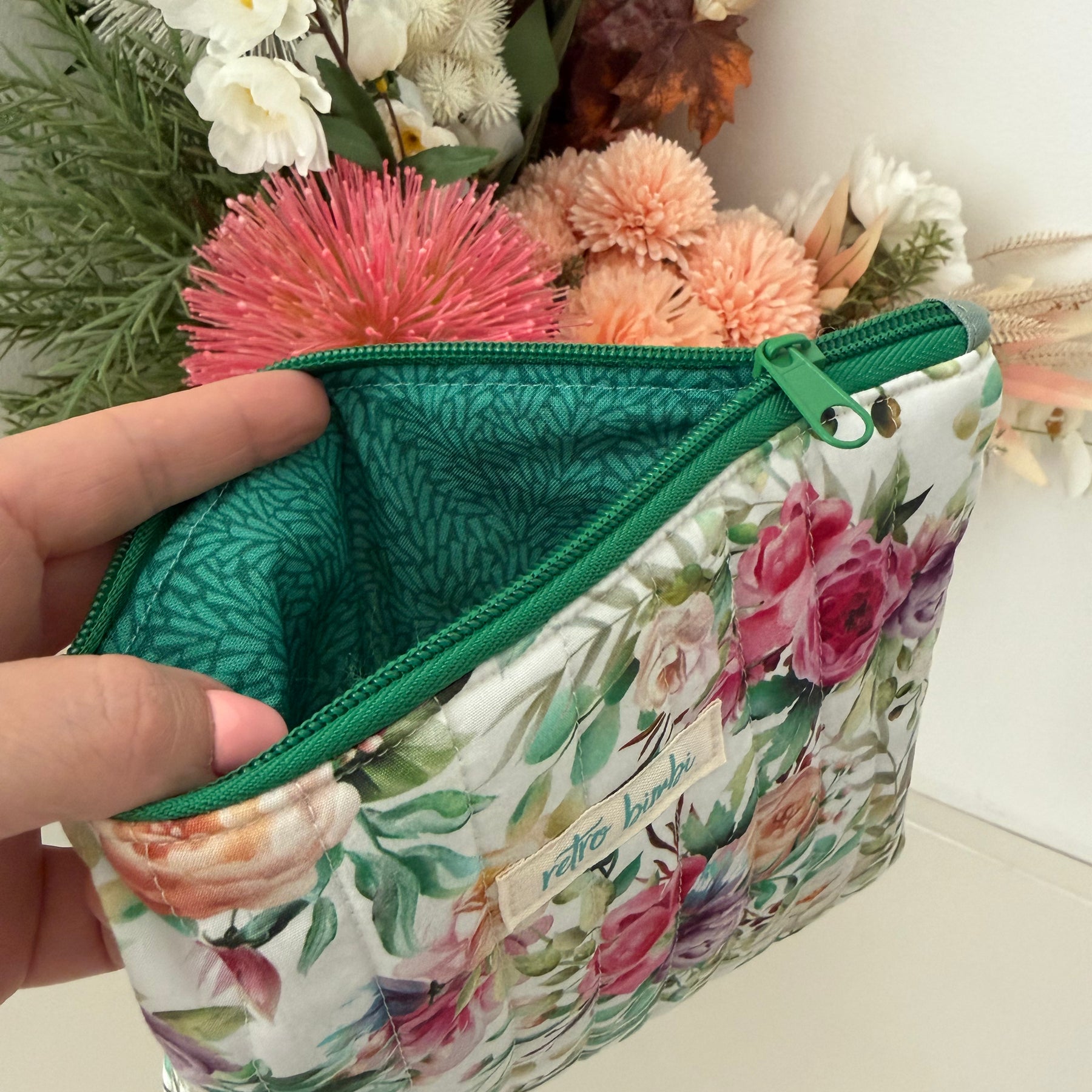 Medium Quilted Pouch - Various Designs