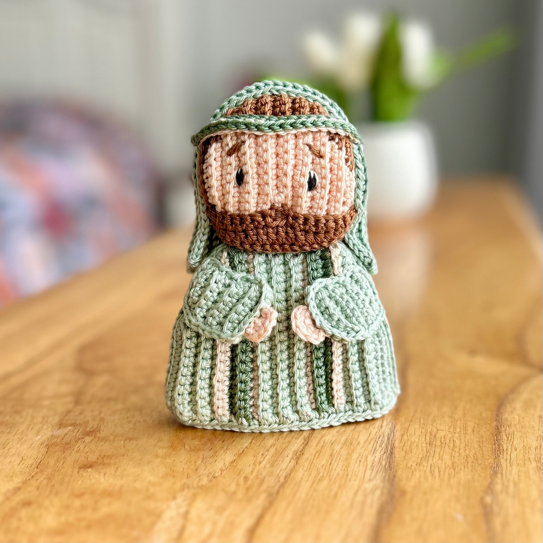 Crochet Nativity Set | Mary, Joseph & Baby Jesus | Christmas Pretend Play