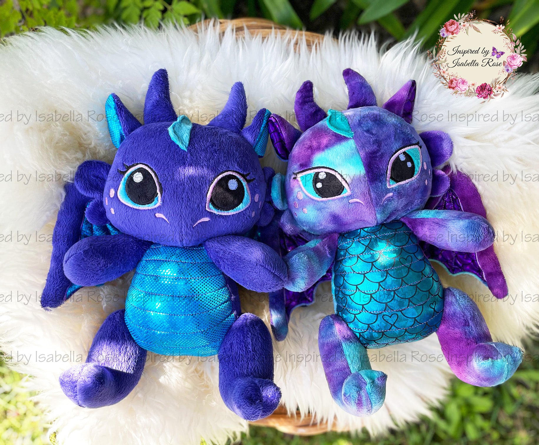 Jointed Dragon Plushie, Dragon wing set, Made to order