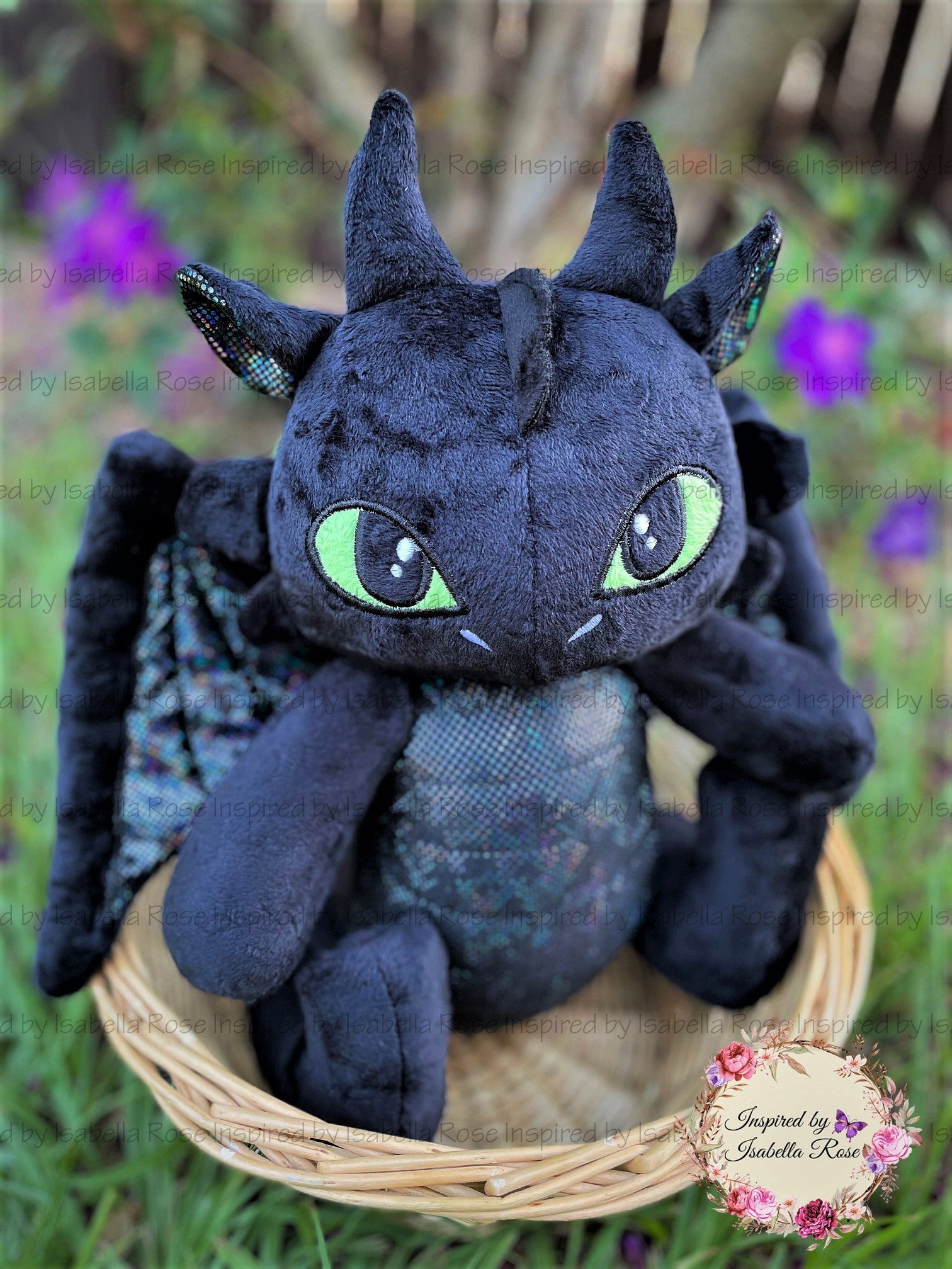 Jointed Dragon Plushie, Dragon wing set, Made to order