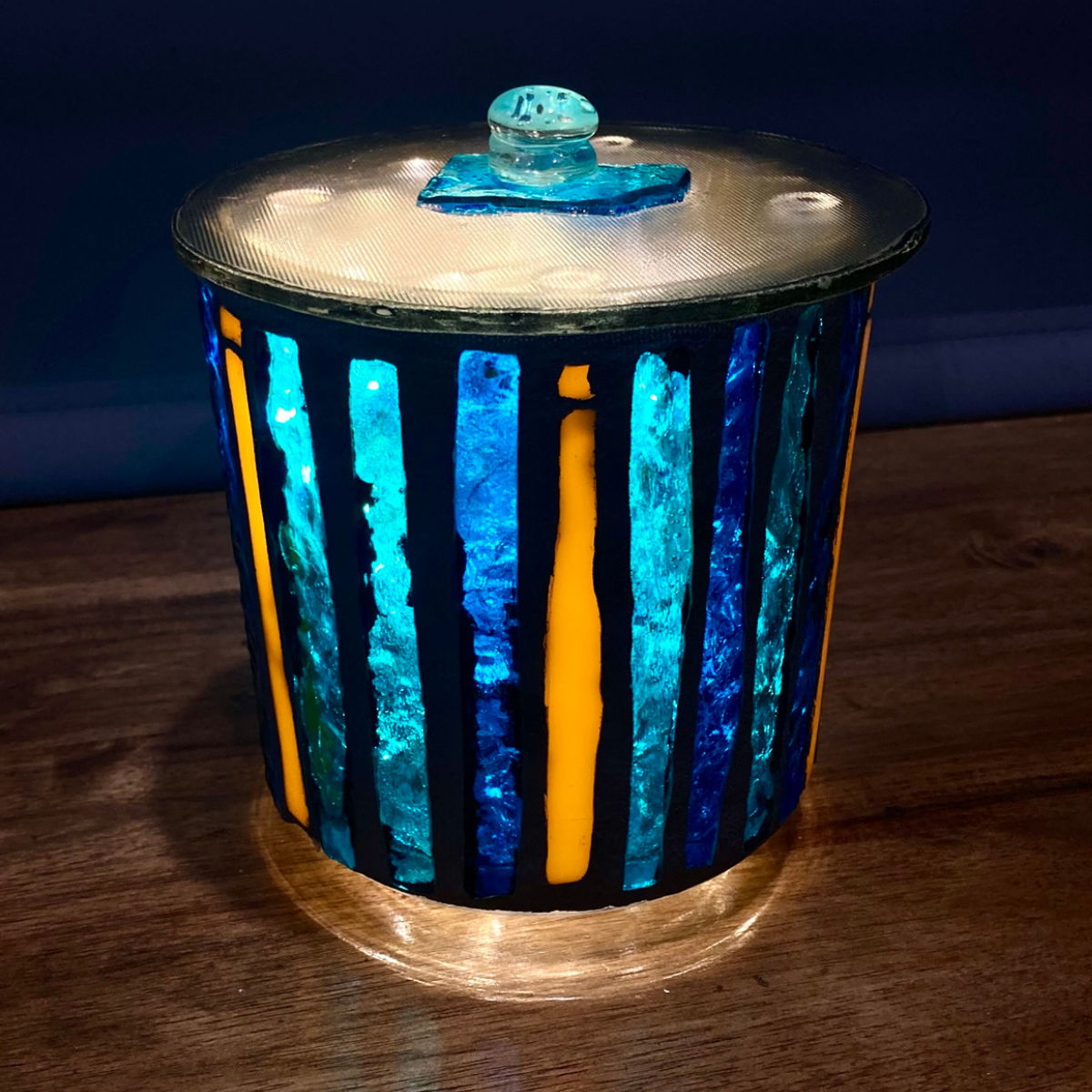 Mini Hand-Cut Glass Illumination Art #2