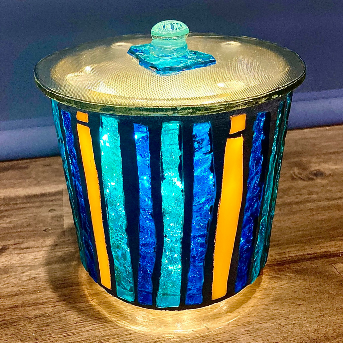 Mini Hand-Cut Glass Illumination Art #2