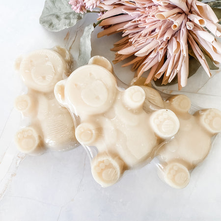 Teddy Bear Unscented Handmade Natural Goatsmilk Soap