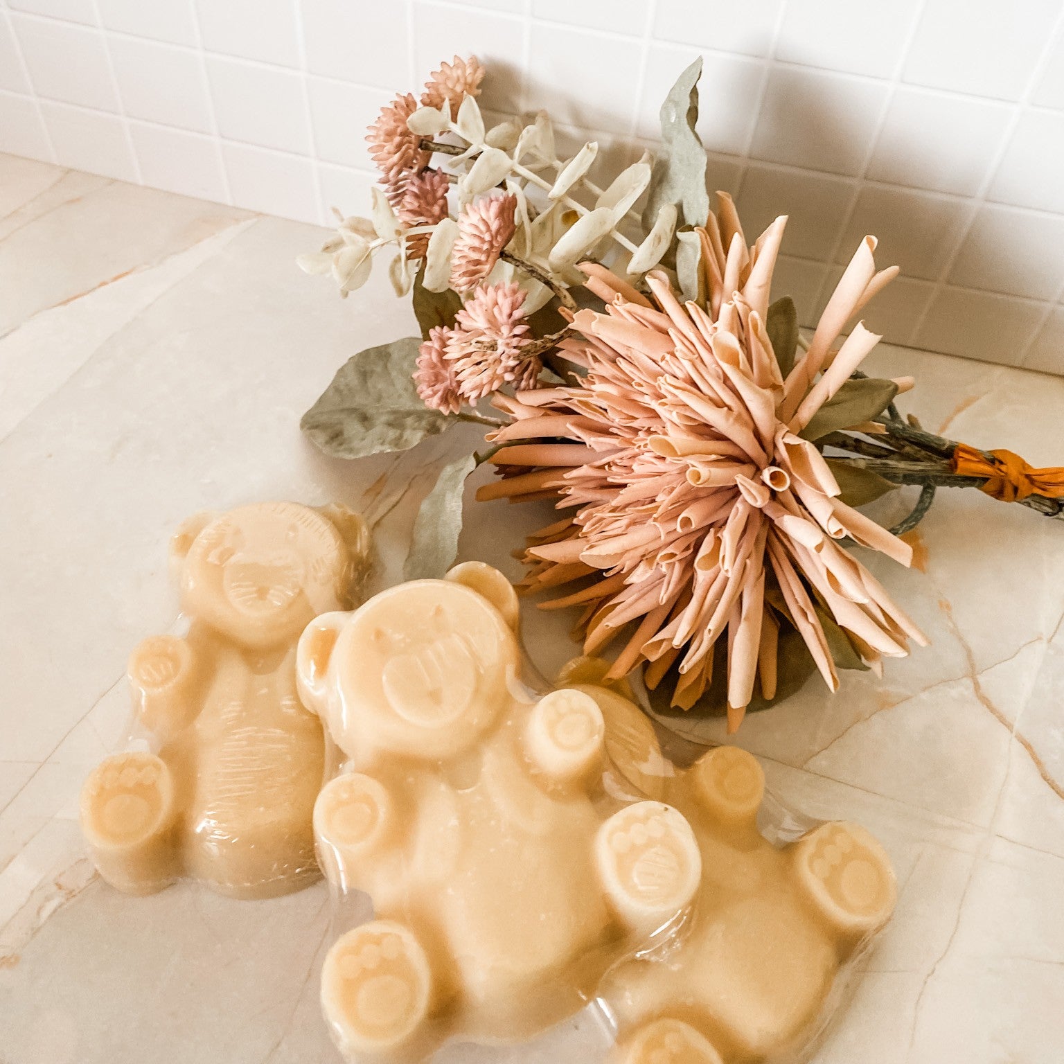 Teddy Bear Unscented Handmade Natural Goatsmilk Soap