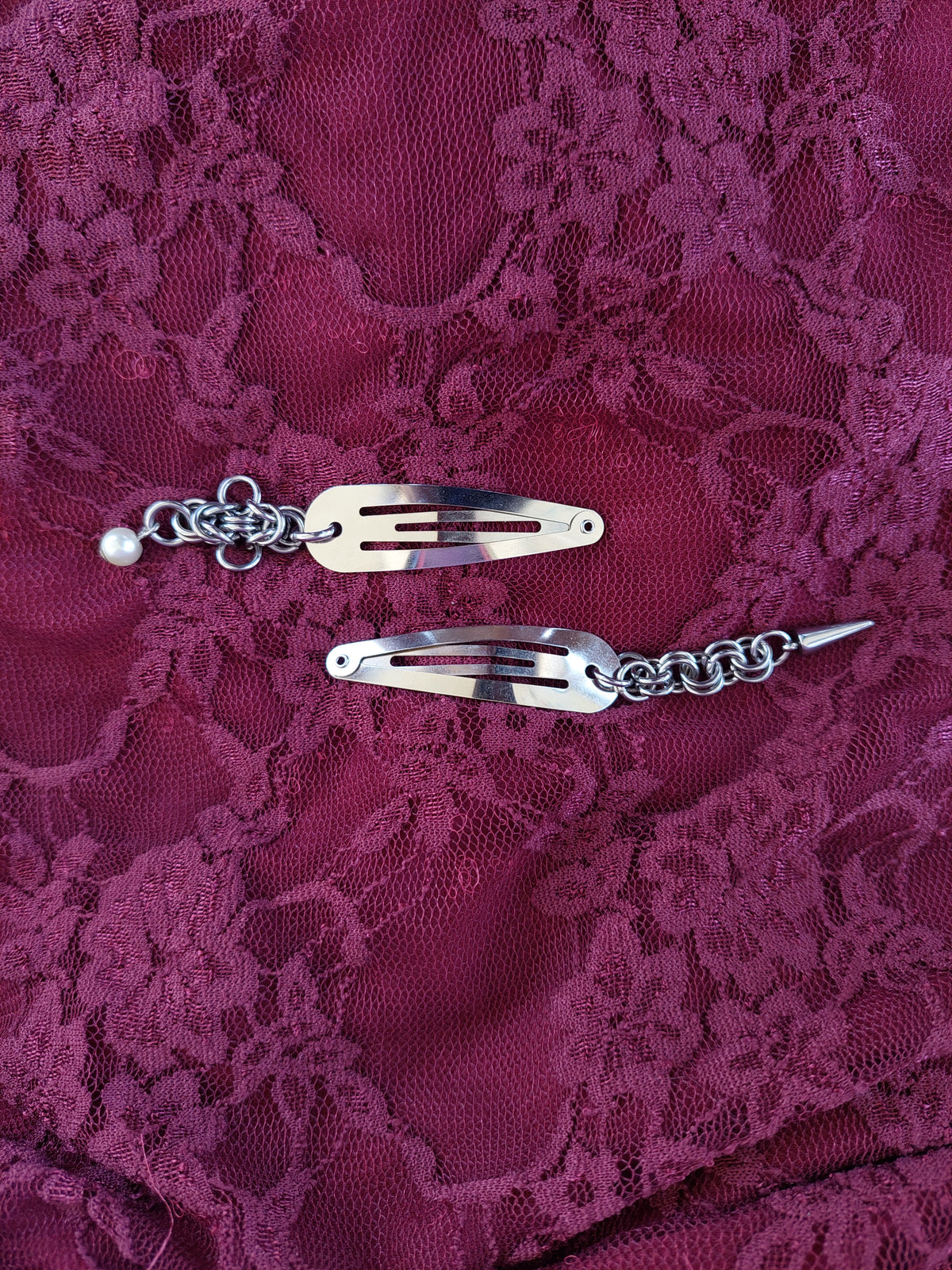 Chainmaille hairclips set