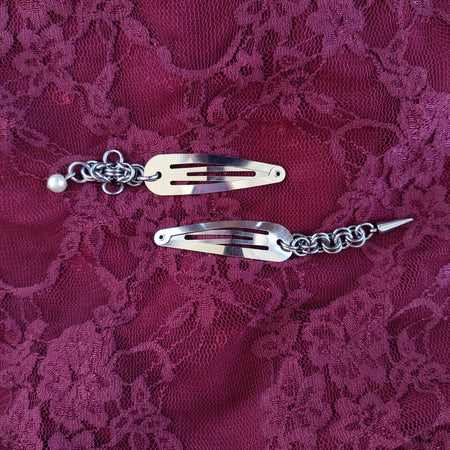 Chainmaille hairclips set