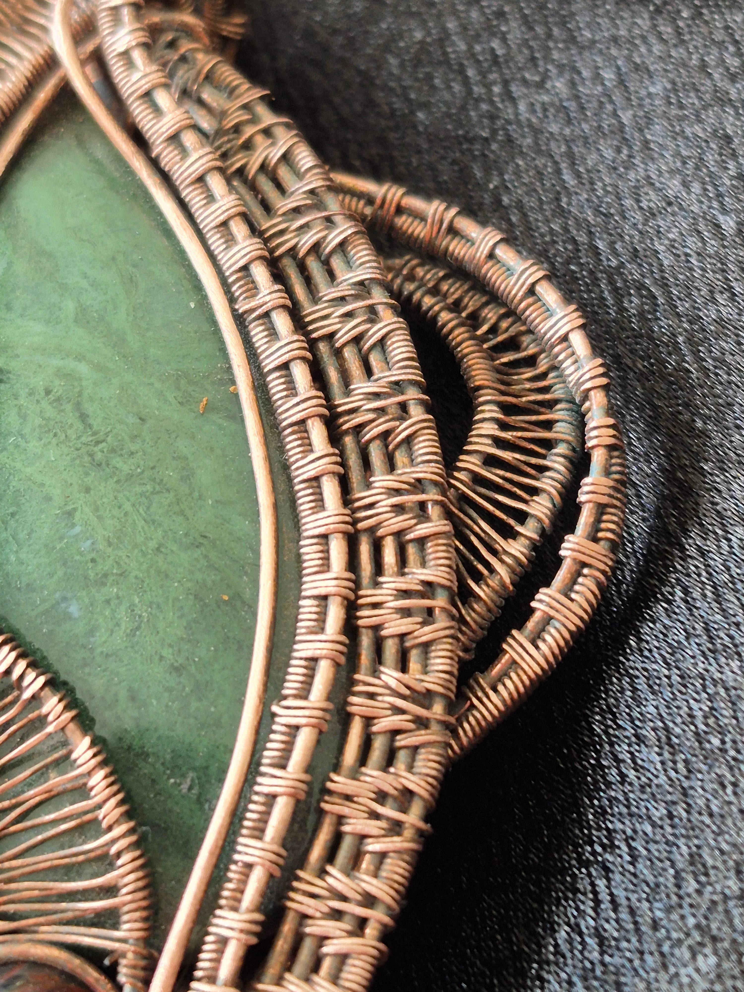Whispering Fern Nephrite Jade Pendant
