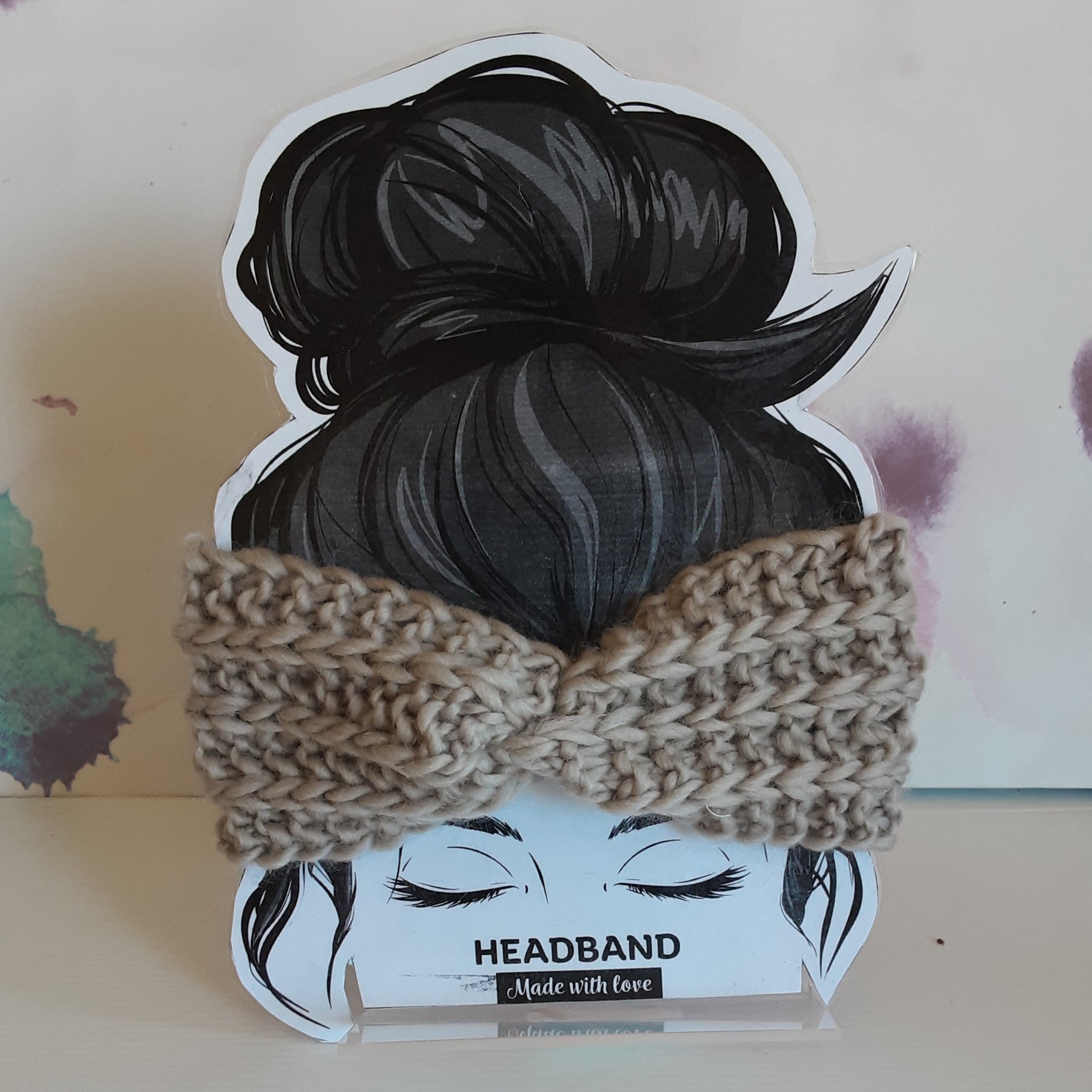 Handknitted pure wool headband