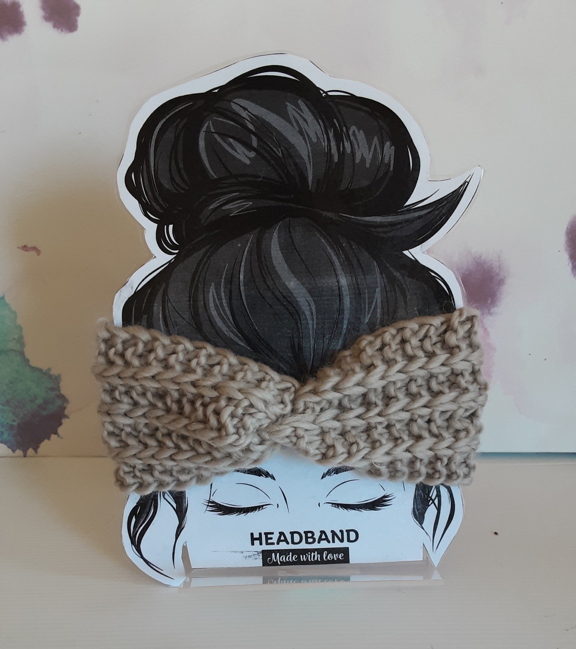 Handknitted pure wool headband