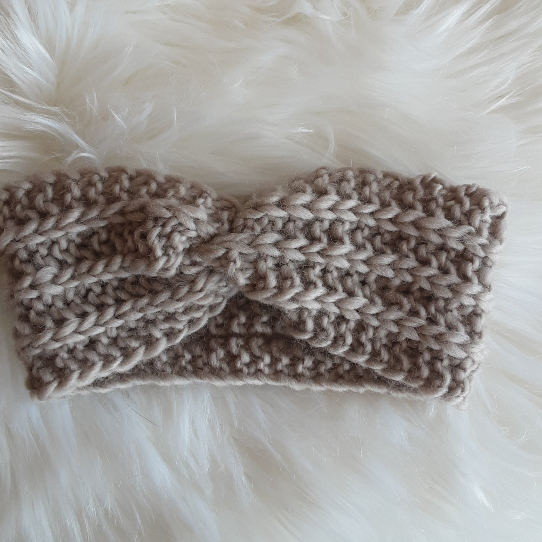 Handknitted pure wool headband