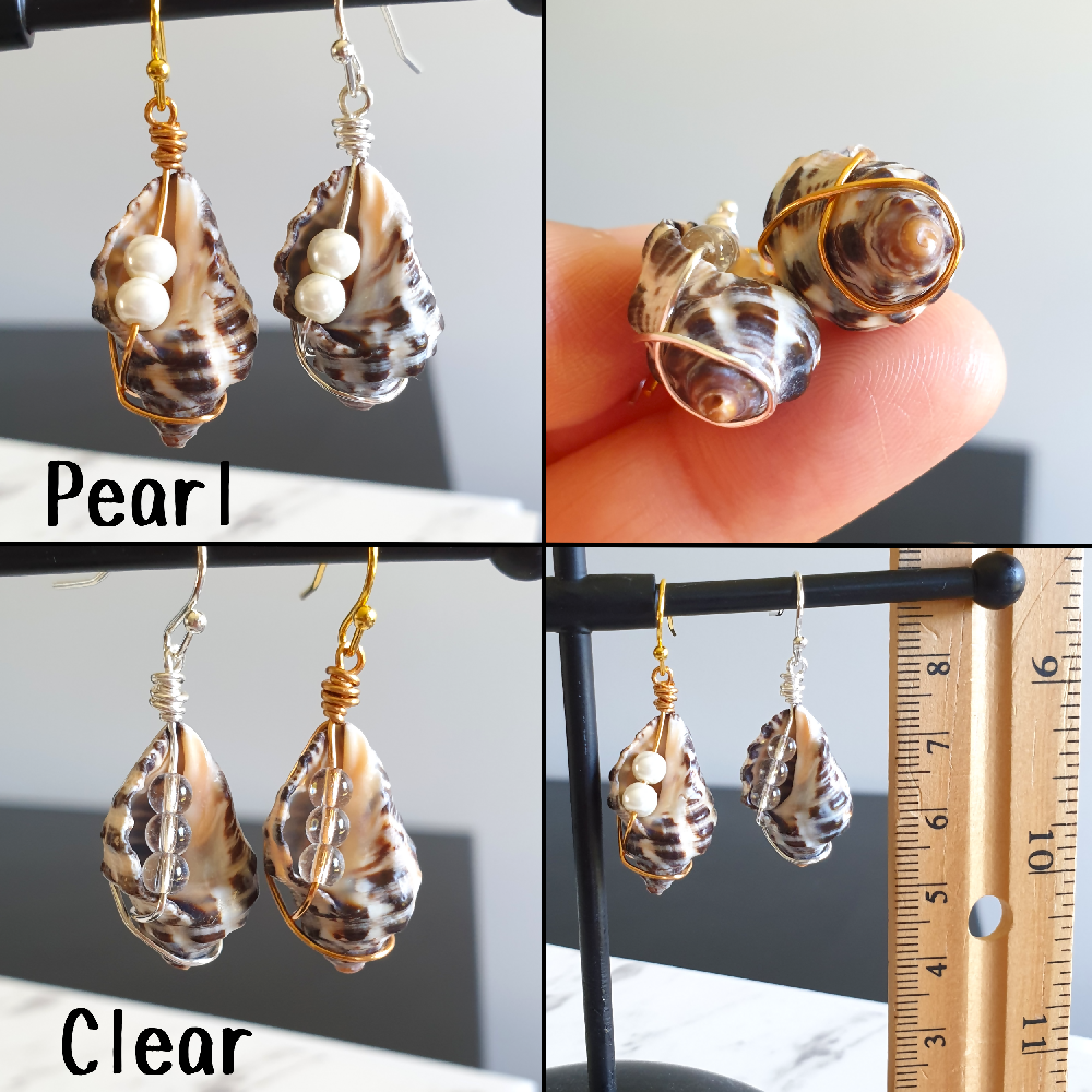 Seashell beaded earrings copy 2