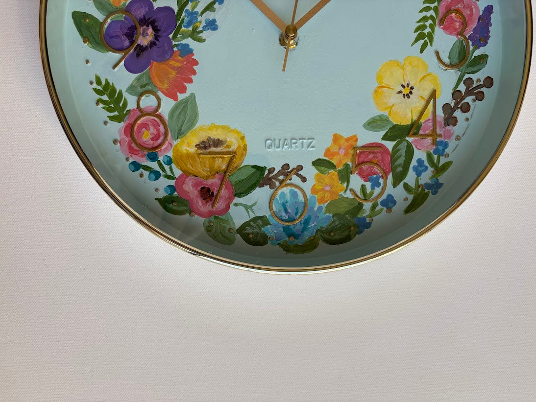 Floral Wall Clock